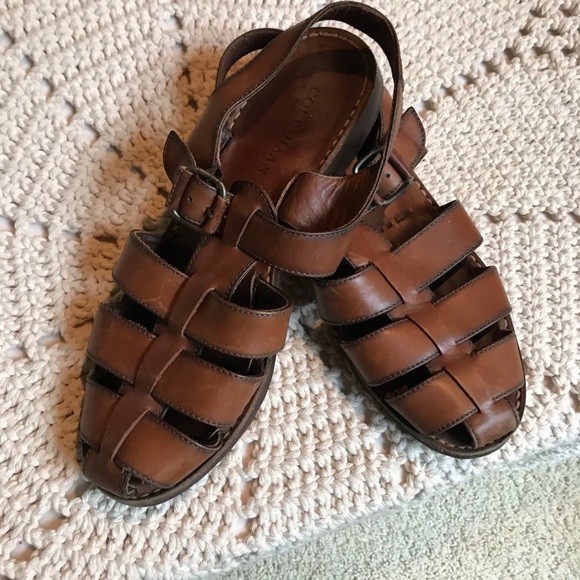 Cole Haan Shoes - Cole Haan brown leather sandals shoes